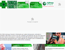 Tablet Screenshot of farmaciafarneti.it